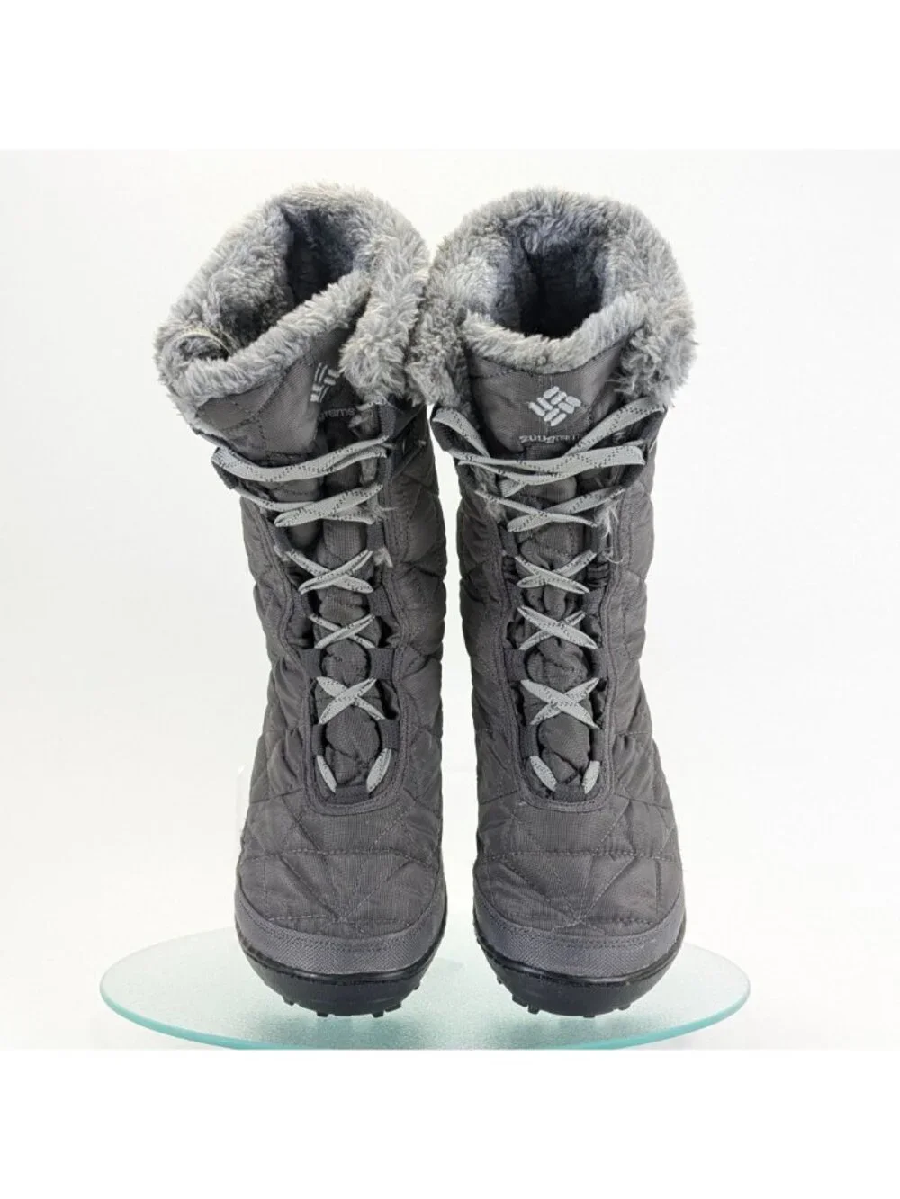 Columbia Womens Size 8 Minx II Mid Gray Insulated Snow Boots Winter BL1585-051